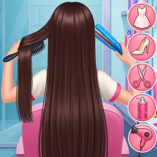 juegos de niñas-trenza peinado