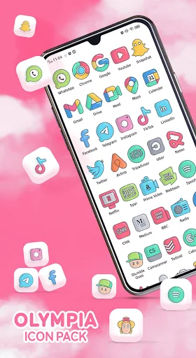 Olympia - Cartoon Icons Pack screenshot 1