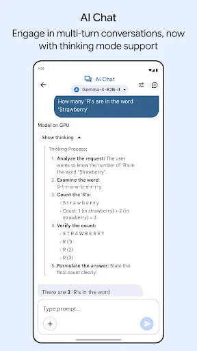 Google AI Edge Gallery screenshot 3