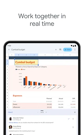 Google Таблиці screenshot 5