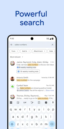 Google Chat screenshot 4
