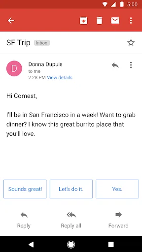 Gmail Go screenshot 3
