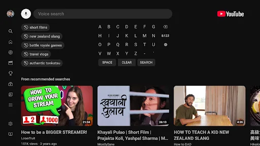 YouTube for Android TV screenshot 3