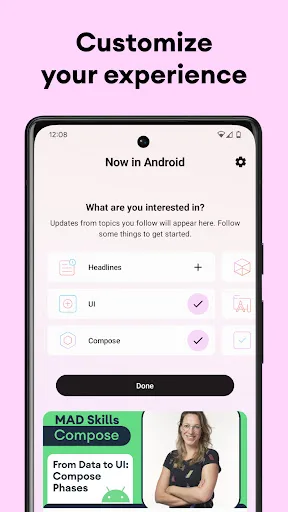 Now in Android screenshot 1