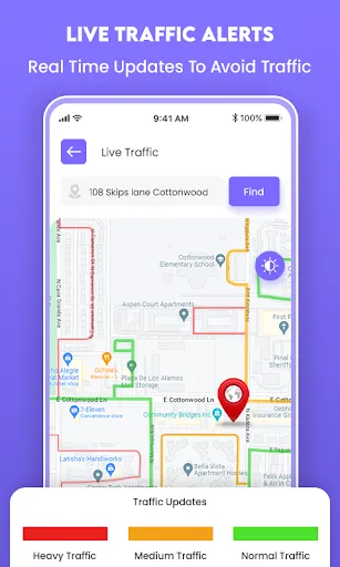GPS Maps & Live Traffic screenshot 1