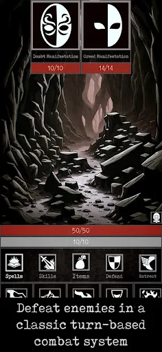 Grim Quest - RPG clásico retro screenshot 2