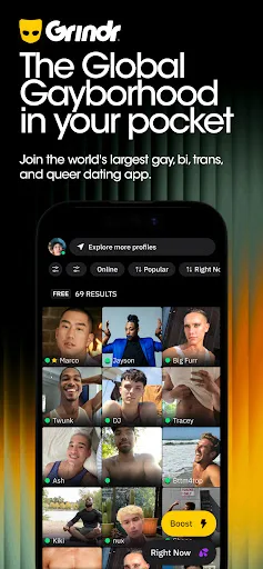 Grindr citas y chats para gays screenshot 1