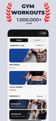 Entrenamiento Gym - GYMDONE screenshot 2