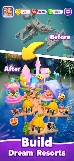 Pop Island: Match & Build screenshot 3