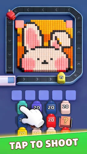 Flow Color: Pixel Puzzle screenshot 1