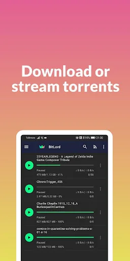 BitLord - Torrent downloader screenshot 1