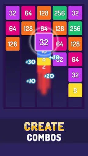 X2 Blocks: 2048 Игра с числами screenshot 2