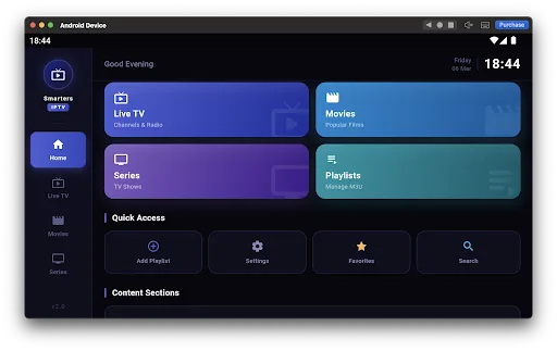 Smarters IPTV  pro screenshot 2
