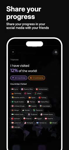 Tripnote: World Travel Tracker screenshot 4