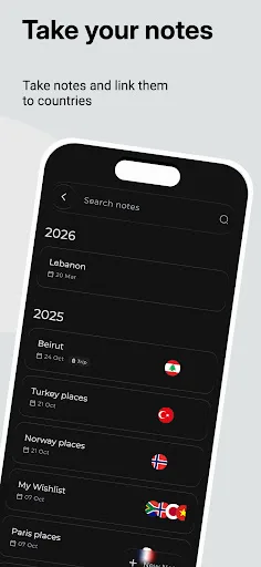 Tripnote: World Travel Tracker screenshot 5