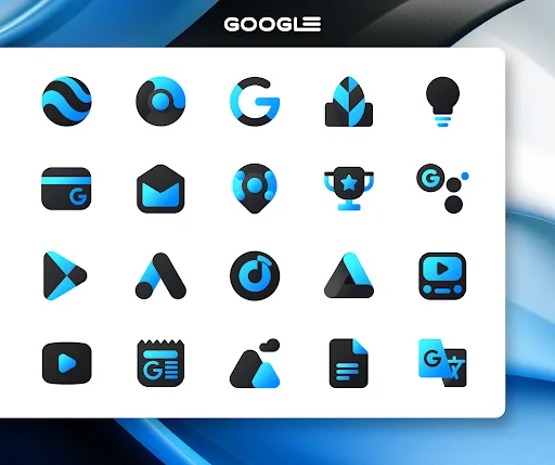 Blue Icon Pack : LuXBlue screenshot 2