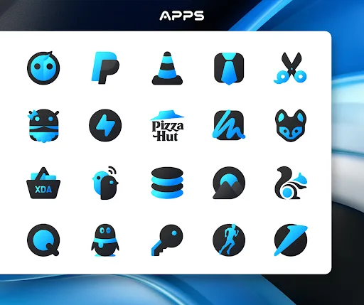 Blue Icon Pack : LuXBlue screenshot 4