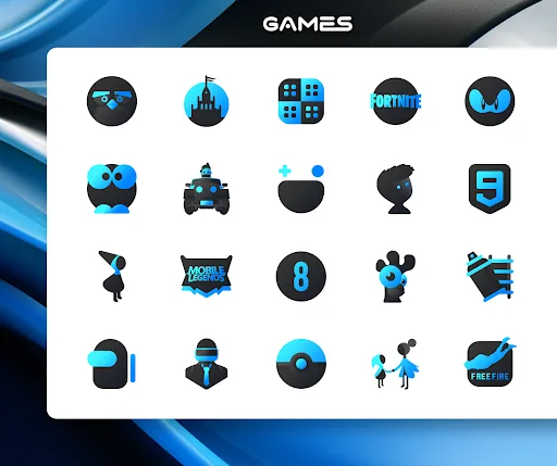 Blue Icon Pack : LuXBlue screenshot 5
