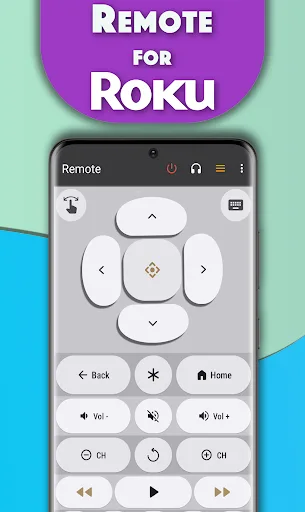Remote for Roku TVs (WiFi) screenshot 1