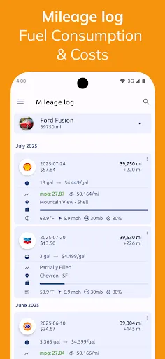 Fuelio: пальне та вартість screenshot 3