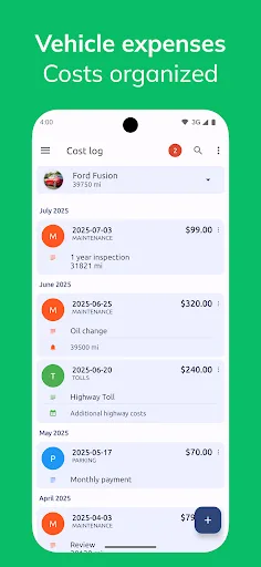 Fuelio: пальне та вартість screenshot 4