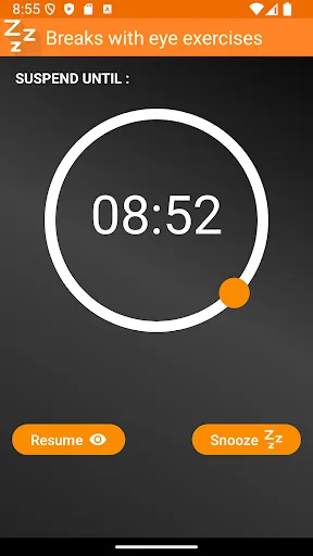 Cuidado de ojos -modo nocturno screenshot 2