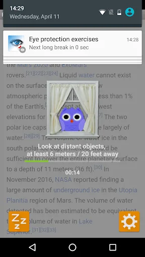 Cuidado de ojos -modo nocturno screenshot 4
