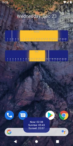 Daylight Clock: Sunrise/Sunset screenshot 1