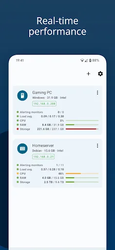 Monitee - Home server monitor screenshot 2
