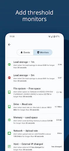 Monitee - Home server monitor screenshot 3