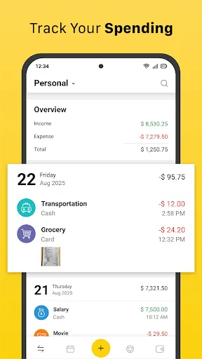 Rastreador de dinero y gastos screenshot 1