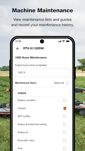My Kubota screenshot 2