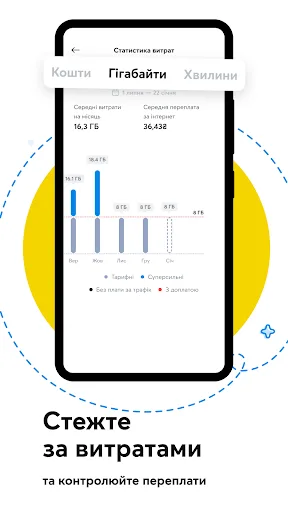 Мій Київстар－інтернет, дзвінки screenshot 2