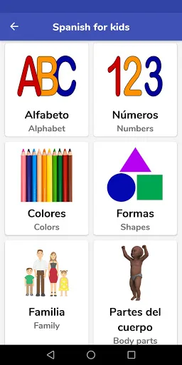Испанский для детей screenshot 1