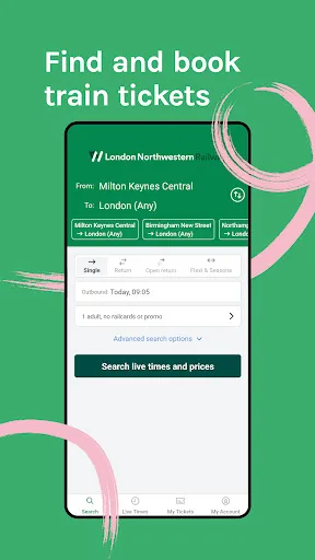 LNR: Train Tickets & Times screenshot 1