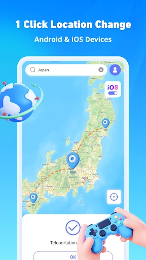 FonesGo: GPS Faker, Joystick screenshot 1