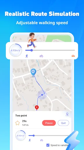 FonesGo: GPS Faker, Joystick screenshot 4