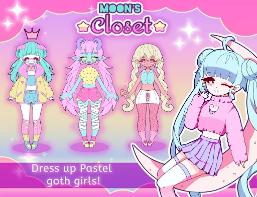 Moon's Closet: juego de vestir screenshot 1