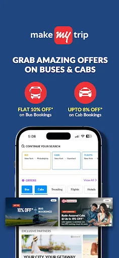 MakeMyTrip: Hotel, Flight, Bus screenshot 3