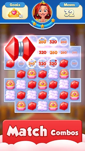 ROYAL MERGE- Match 3 Fever screenshot 1