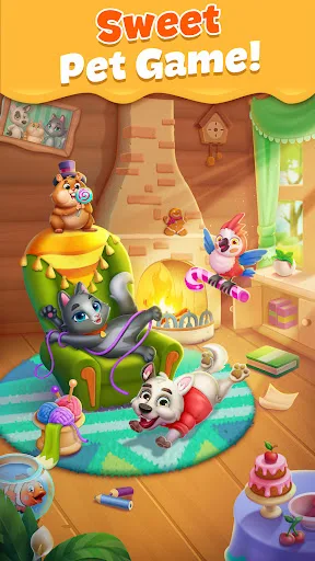 Pet Candy Puzzle - Partido 3 screenshot 1