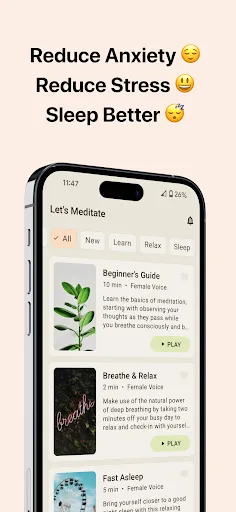Let's Meditate: Relax & Sleep screenshot 2
