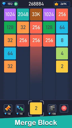 2048 Merge-Number Games screenshot 1