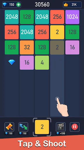 2048 Merge-Number Games screenshot 2