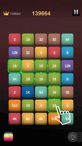 2248 - link merge 2048 puzzle screenshot 1