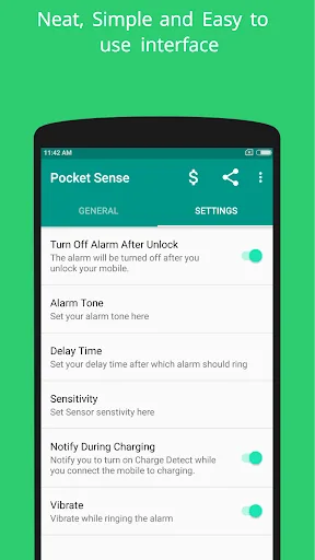 Pocket Sense - Theft Alarm App screenshot 2
