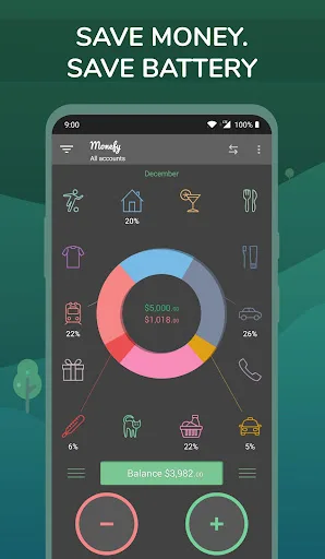 Monefy: Presupuesto y finanzas screenshot 3