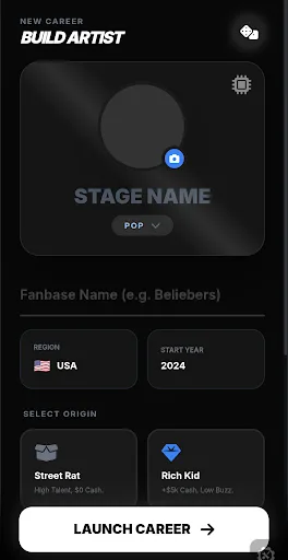 Music life sim screenshot 2