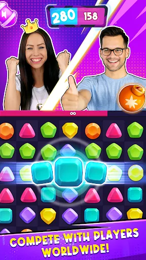 Super Match ‎- PvP Match 3 screenshot 1