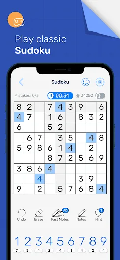 Sudoku - Numbers Puzzle Game screenshot 1